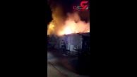 آتش سوزی وحشتناک در بازارچه کیان +فیلم