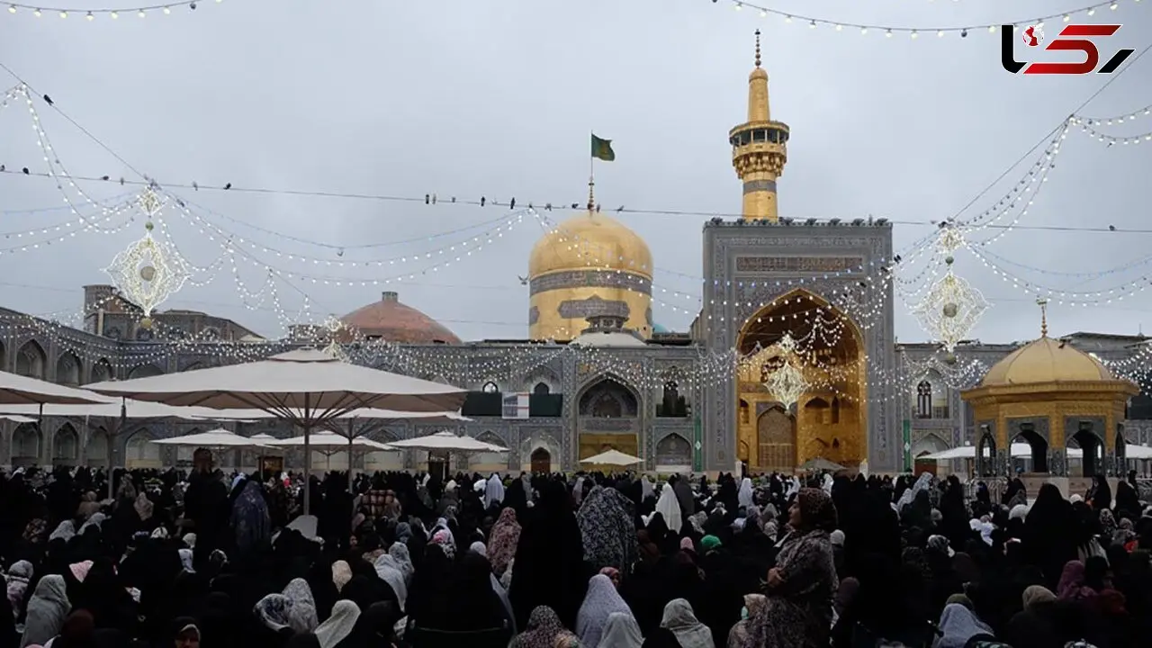 فیلم نقاره شادی در حرم مطهر امام رضا علیه‌السلام به مناسبت عید سعید فطر