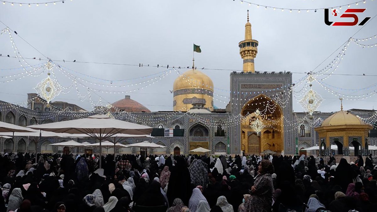 فیلم نقاره شادی در حرم مطهر امام رضا علیه‌السلام به مناسبت عید سعید فطر