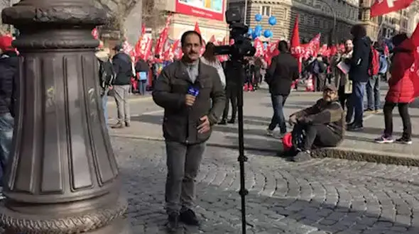 پشت صحنه‌هایی جالب از خبرنگاران حین تهیه گزارش + فیلم