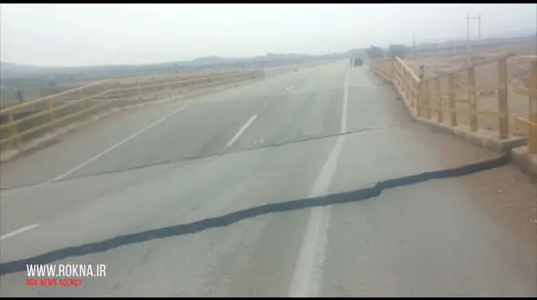 فیلم فرو ریختن یک پل در جاده‌ شیراز را ببینید+ تصاویر