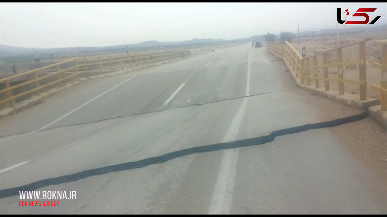 فیلم فرو ریختن پل در جاده‌ شیراز به جهرم + فیلم و تصاویر