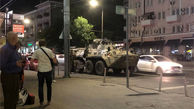 نفربرها و تانک های نظامی در خیابان ها مستقر شدند/ محاصره بخش های استراتژیک در شهر روستوف ! + فیلم