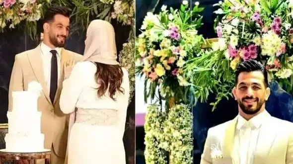 فیلم اولین رونمایی از مراسم باشکوه ازدواج حسن یزدانی با تیپ جذاب عروس و داماد / بعد عروسی متین ستوده و کامران تفتی منتشر شد