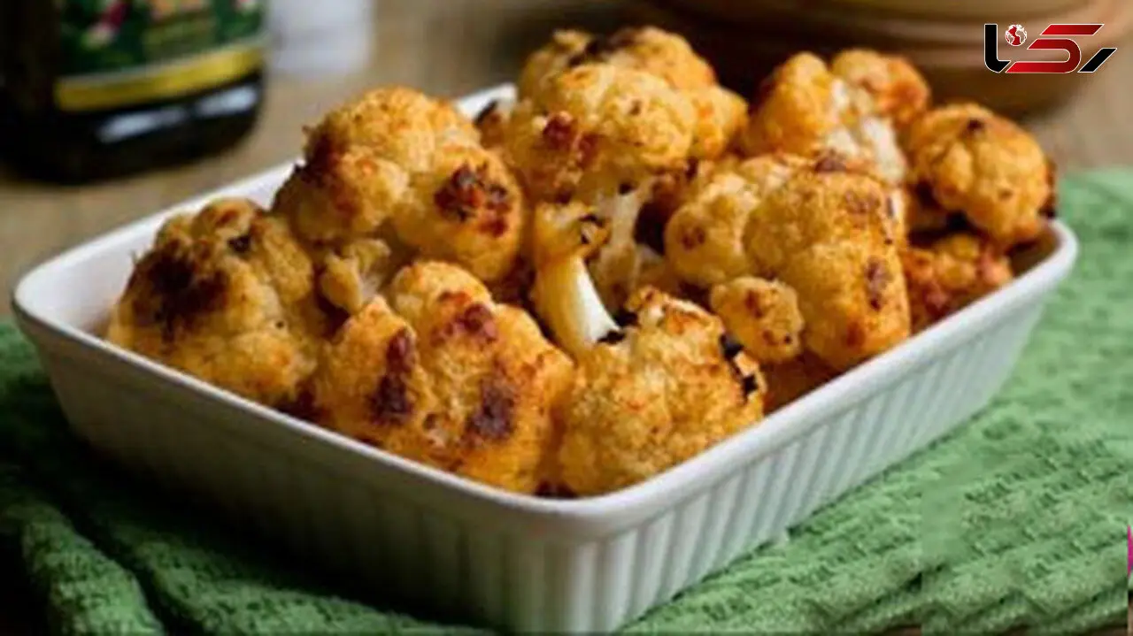  گل کلم سوخاری با عطر سیر