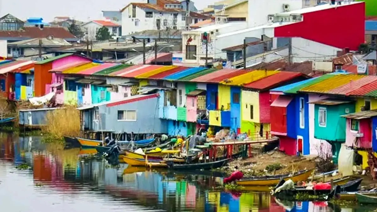 پاییز انزلی جلوه‌ای از طبیعت رنگین در کنار دریای خزر