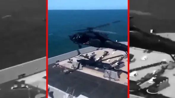 فیلم توقیف نفتکش تحریم شده ونزوئلا در آب‌های بین‌المللی