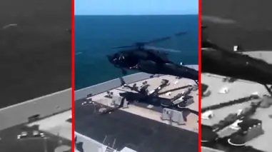 فیلم توقیف نفتکش تحریم شده ونزوئلا در آب‌های بین‌المللی