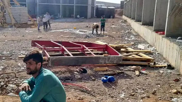 ریزش ساختمان در فاز 7 شهر جدید پرند / 6 کارگر زیر ساختمان بودند