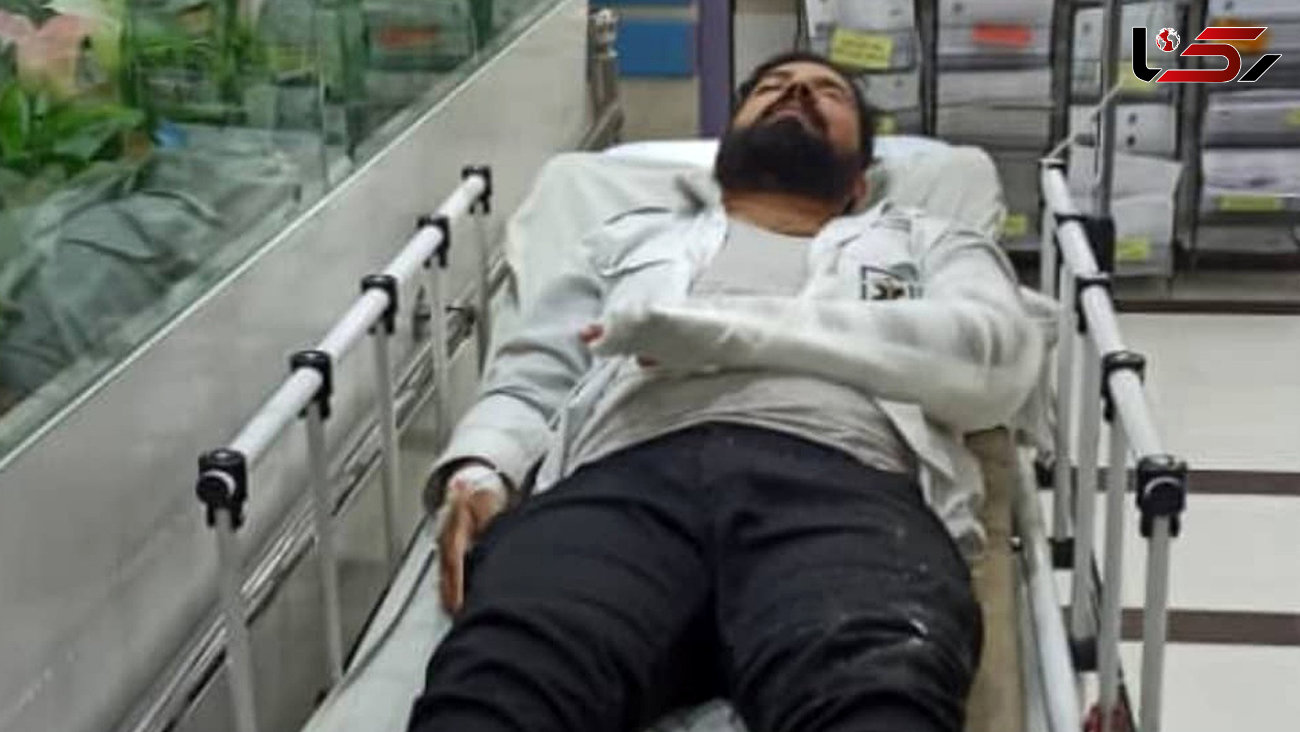 مجروحیت شدید تکنسین اورژانس حین مأموریت امداد رسانی در اصفهان + عکس