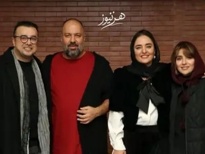 عکس/ نگاهی به تیپ و استایل شیک و ایرانی‌پسند هنرمندان در نمایش «باران اسیدی»/نرگس محمدی، علی اوجی،مونا کرمی، سپند امیرسلیمانی