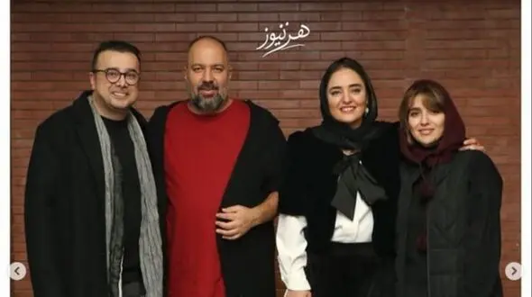 عکس/ نگاهی به تیپ و استایل شیک و ایرانی‌پسند هنرمندان در نمایش «باران اسیدی»/نرگس محمدی، علی اوجی،مونا کرمی، سپند امیرسلیمانی