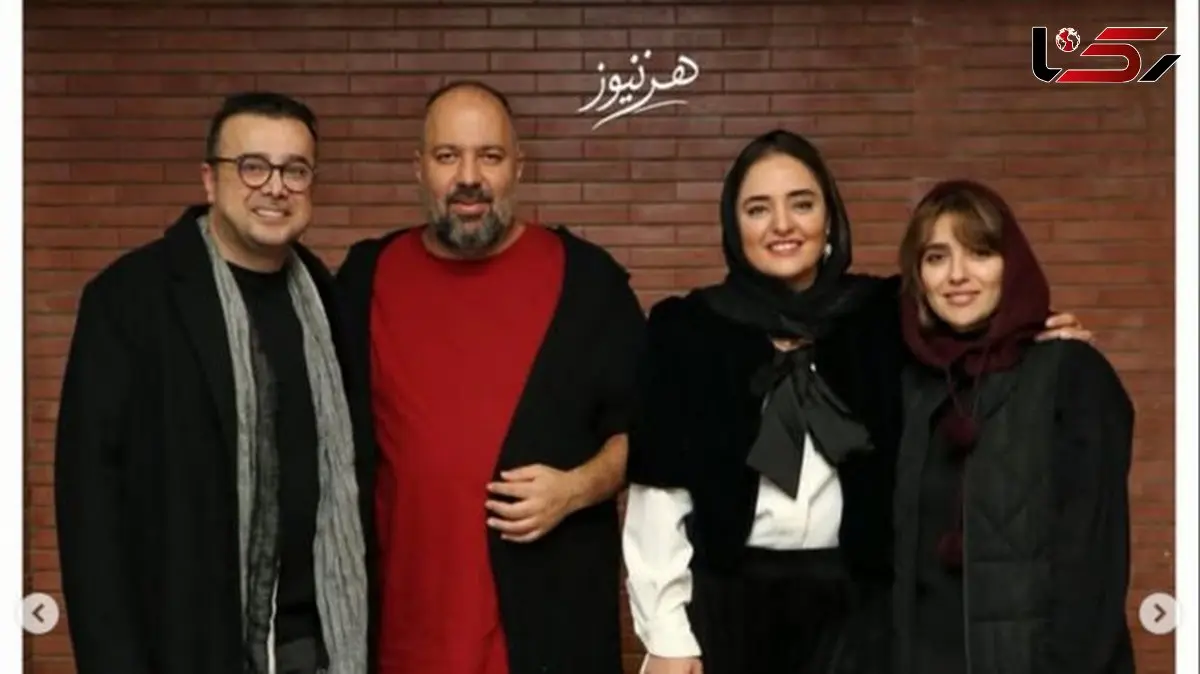 عکس/ نگاهی به تیپ و استایل شیک و ایرانی‌پسند هنرمندان در نمایش «باران اسیدی»/نرگس محمدی، علی اوجی،مونا کرمی، سپند امیرسلیمانی