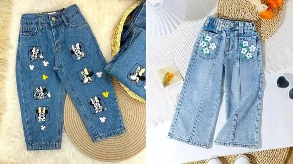15 مدل شلوار جین بچگانه طرح‌ دار؛ ترکیب راحتی و زیبایی در استایل کودکان