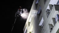 آتش‌سوزی در ساختمان ۶ طبقه در کرمانشاه/ ۳ نفر مصدوم شدند