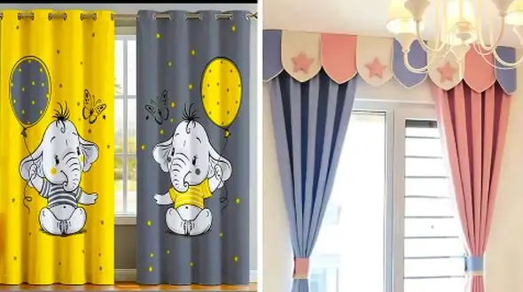 مدل‌ های پرده فانتزی اتاق کودک؛ 15 طرح رنگی و جذاب کودکانه