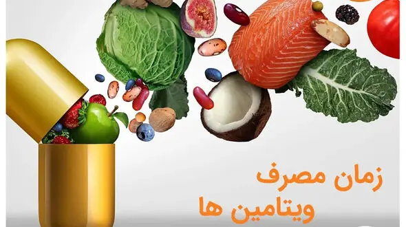 بهترین زمان مصرف ویتامین ها