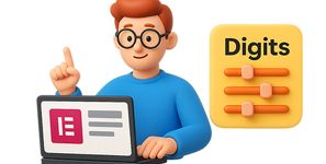 چگونه از افزونه دیجیتس در المنتور استفاده کنیم؟