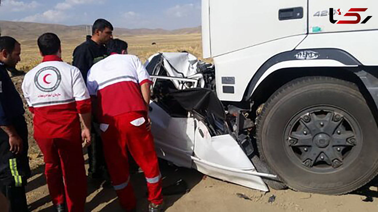 تصادف مرگبار سواری و کامیون در شیروان