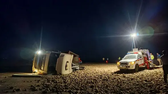 مرگ تلخ راننده تریلی پس از واژگونی در جاده های ارومیه