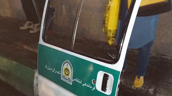 اولین فیلم از تیراندازی پلیس گشت ارشاد تهران هنگام دستگیری 2 زن بدحجاب + عکس