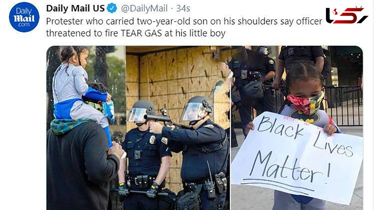 تصویر جنجالی از اقدام وحشتناک یک پلیس با پسر دو ساله + عکس / آمریکا