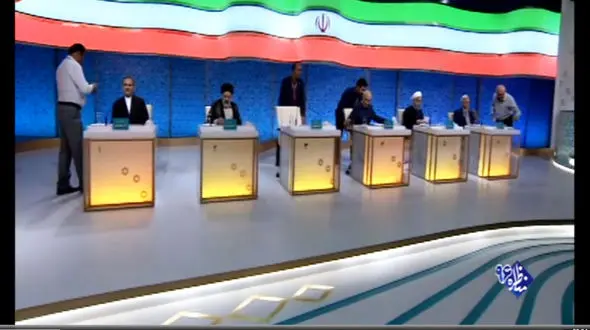 فیلم لحظه گریم نامزدهای ریاست جمهوری در مناظره دوم+ فیلم و عکس