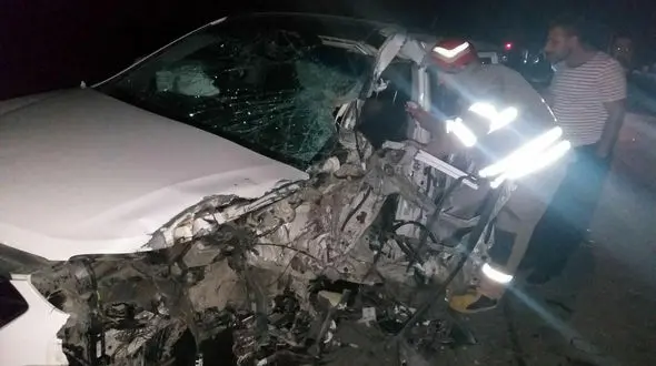 تصادف مرگبار در جاده خلخال با 2 کشته 