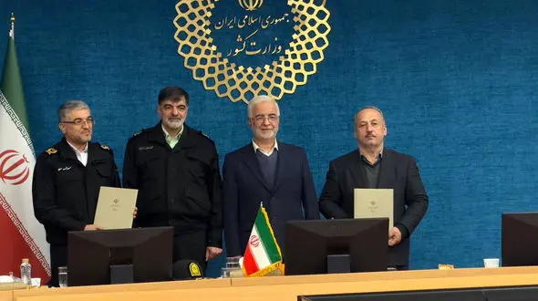 امضای تفاهم نامه معاونت عمران وزارت کشور و پلیس راهور فراجا