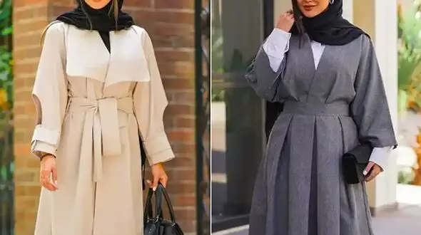 استایل شیک دخترانه با مانتوهای بلند کلوش؛ 15 طرح جدید