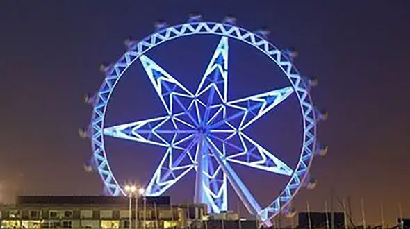 عکس از اولین چرخ و فلک جهان در بغداد در یک قرن پیش 