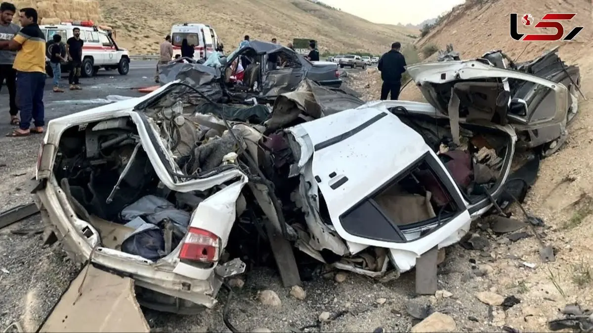 حادثه تلخ رانندگی در سنقر-بیستون / 2 کشته و 5 نفر مصدوم شدند + فیلم