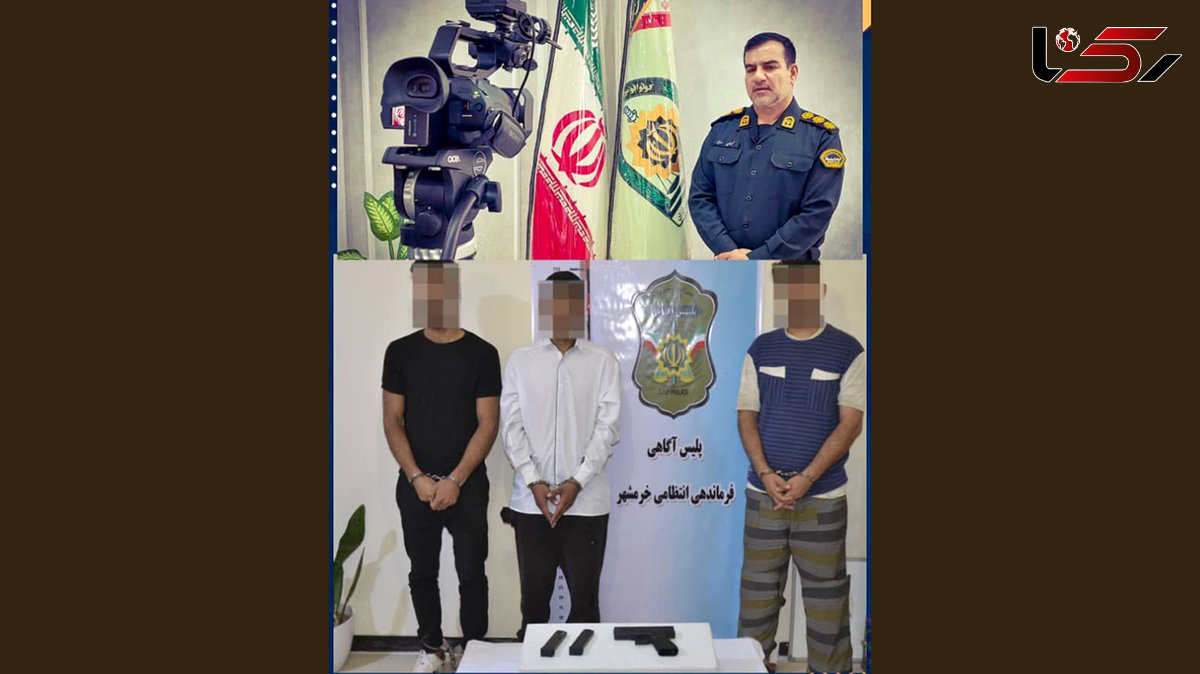  سارقان مسلح دربند پلیس خرمشهر 