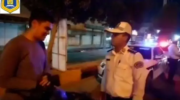 اجرای طرح شبانه برخورد با رانندگان متخلف و هنجارشکن در لنگه