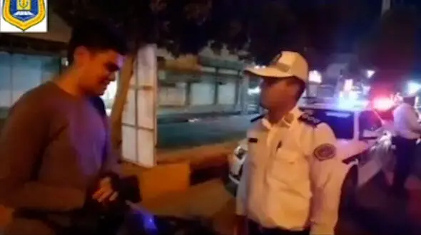 اجرای طرح شبانه برخورد با رانندگان متخلف و هنجارشکن در لنگه
