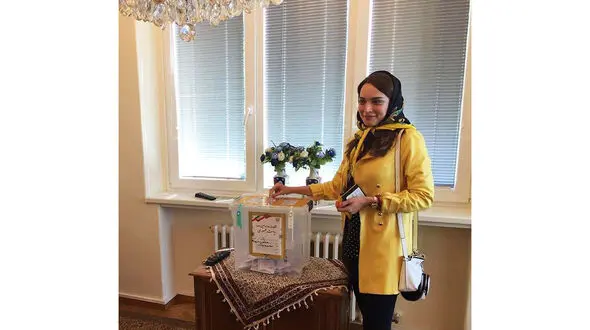 بهنوش طباطبایی در جمهوری چک رای داد + عکس