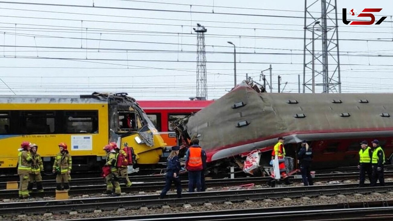 حادثه برخورد دو قطار در شمال لهستان 