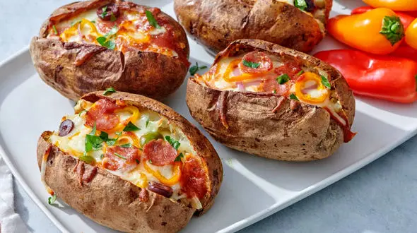 طرز تهیه سیب زمینی شکم پر / فیلم پیش غذای خوشمزه 