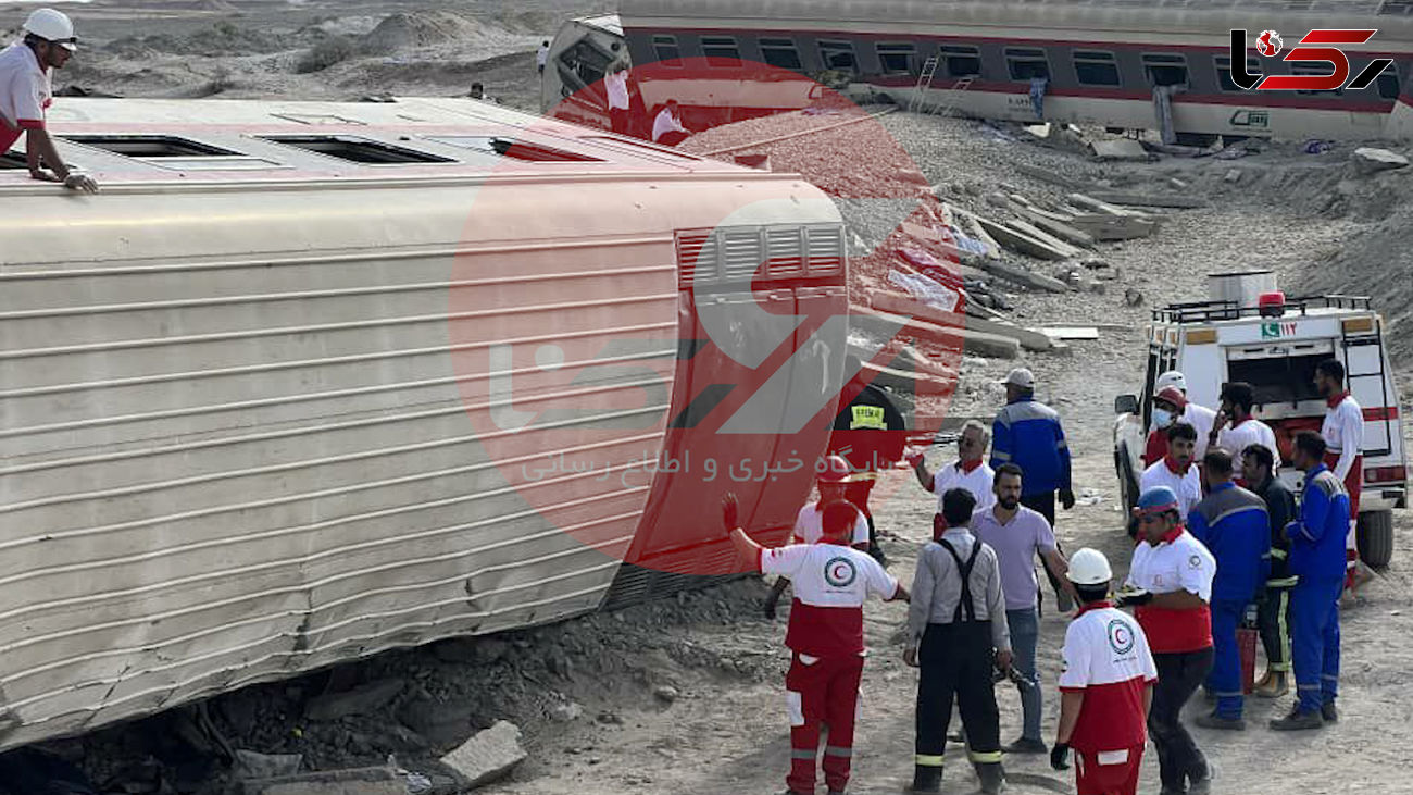 کشته های حادثه قطار مشهد یزد به ۲۱ نفر رسید