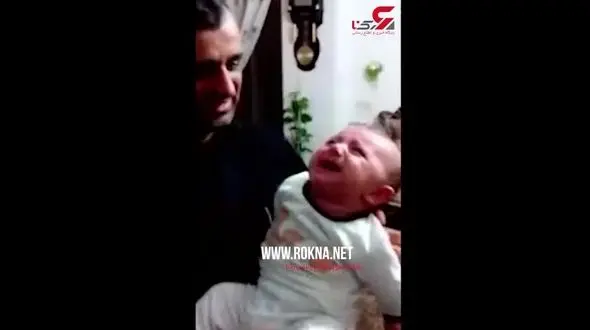 آخرین وداع شهید مدافع حرم با فرزند شیرخواره‌اش + فیلم 