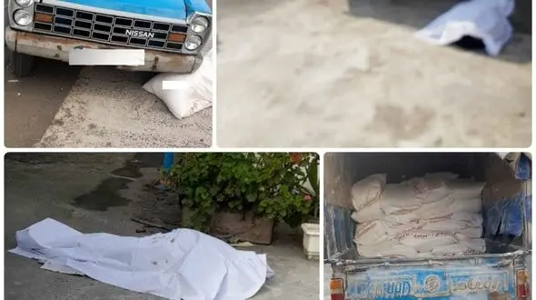 نیسان آبی عابر پیاده را در رشت کشت + عکس