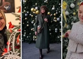 عکس ها / خانم بازیگران ایرانی هم کریسمس را جشن گرفتند و این لباس‌های زیبا را پوشیدند ...