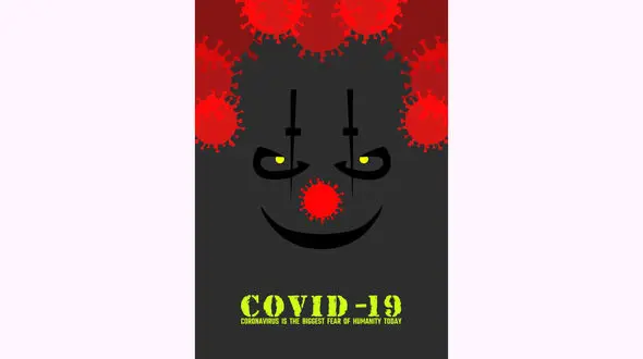 پیام تصویری کرونا از سوی گرافیست کشور + عکس