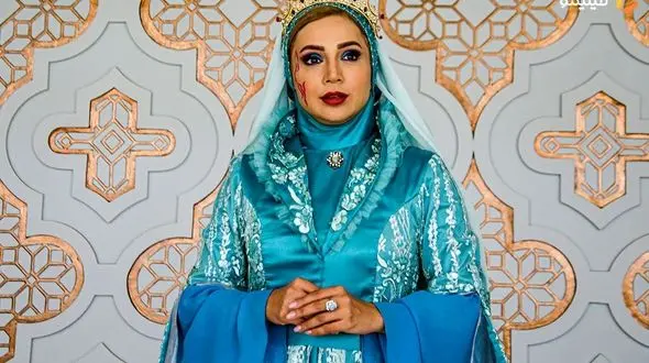 نگاهی به لباس عروس شبنم قلی خانی بازیگر مشهور ایرانی / از تاج اعیانی تا حجاب کامل در لباس عروس