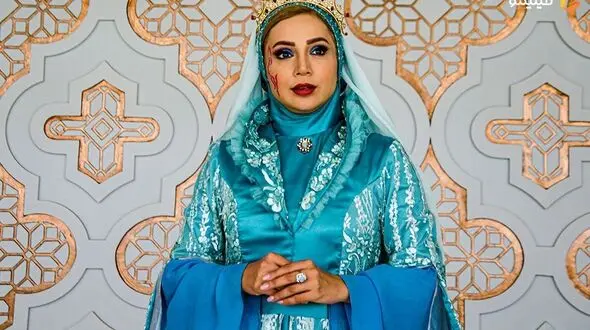 نگاهی به لباس عروس شبنم قلی خانی بازیگر مشهور ایرانی / از تاج اعیانی تا حجاب کامل در لباس عروس