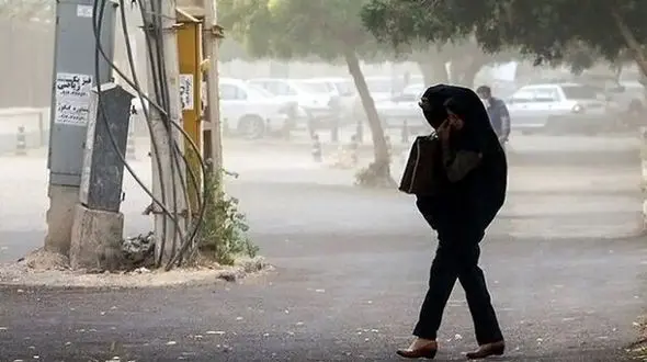 هواشناسی: وزش باد شدید همراه با پدیده گرد و خاک در تهران 