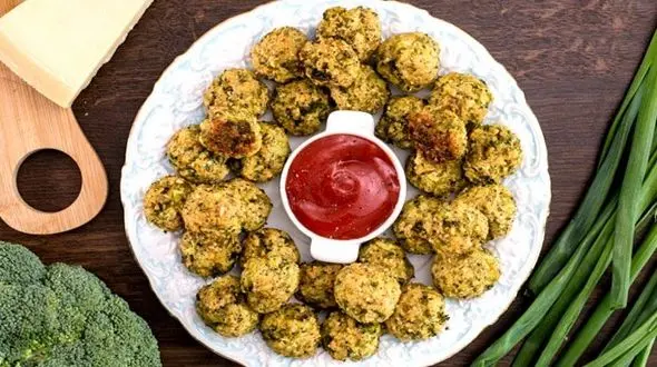 توپک بروکلی پنیری با عطر پیازچه 