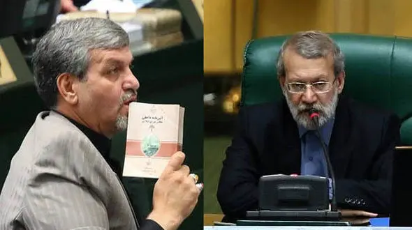 درگیری لفظی شدید لاریجانی و کواکبیان در صحن علنی مجلس 