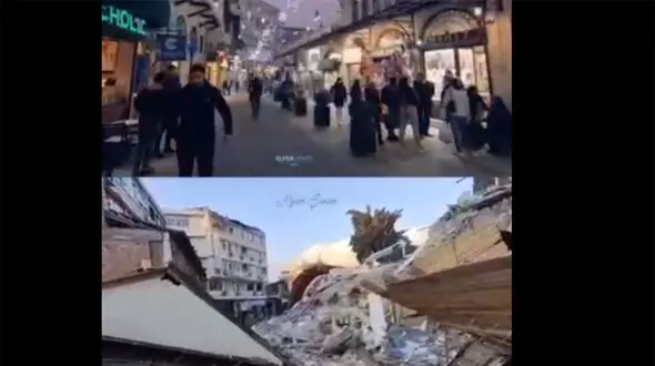 شهر Antakya قبل و بعد از زلزله + فیلم تلخ