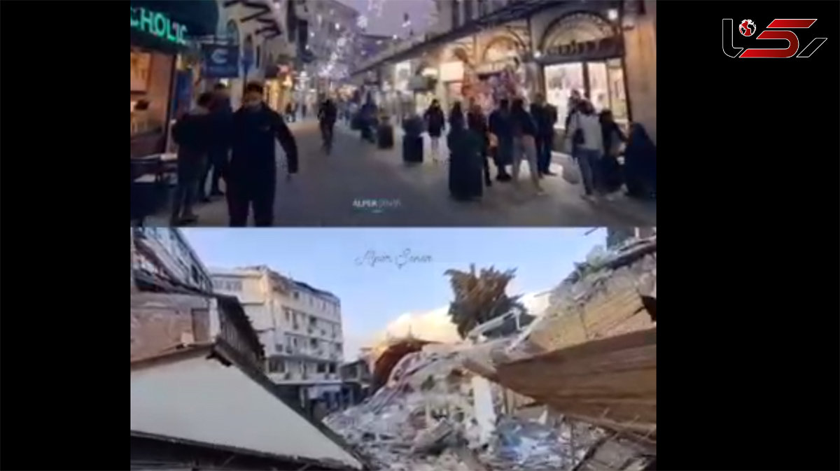  شهر Antakya قبل و بعد از زلزله + فیلم تلخ